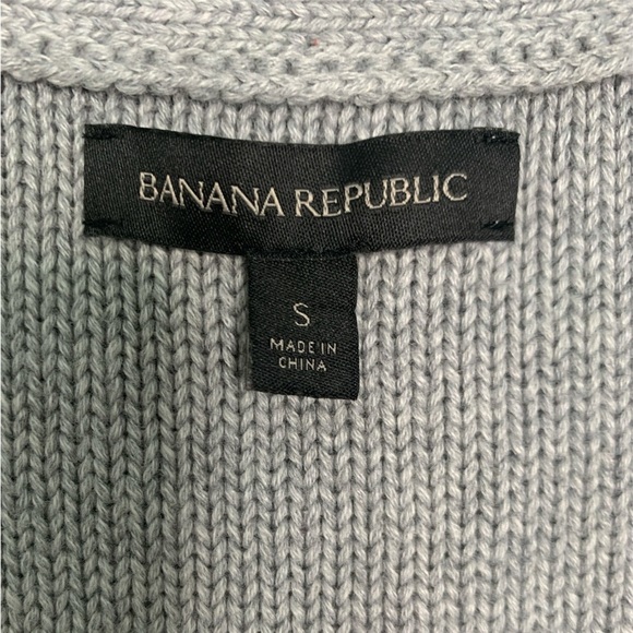 Banana Republic Gray Sleeveless Textured Cotton Blend Sweater Tank Size S - Picture 8 of 11